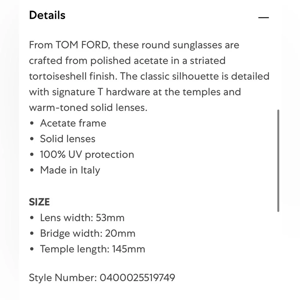 Tom Ford Black and Brown Sunglasses - Picture 6 of 7